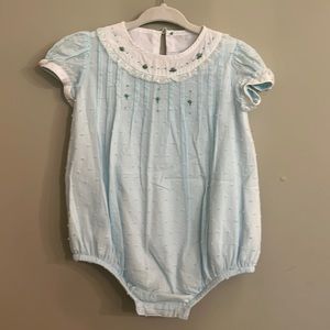 The proper peony Swiss dot bubble with floral detail